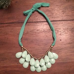 Blue beaded necklace